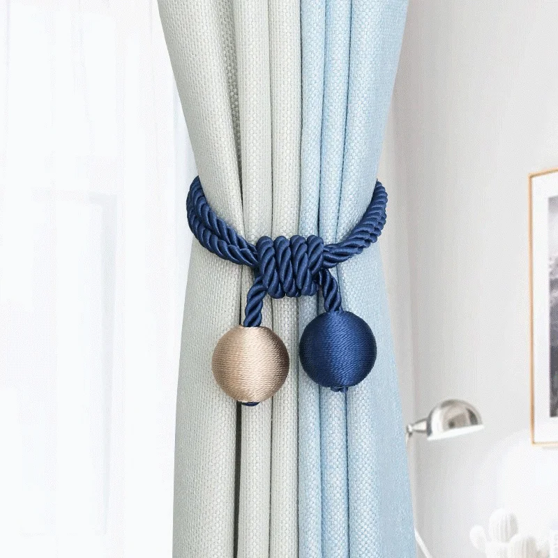 Новые модные застежки для штор плюшевые подвесные ремни веревки занавески