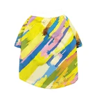 Одежда для маленьких собак на весну, разноцветная футболка для чихуахуа, аксессуары для собак, костюм Французского бульдога PC2132