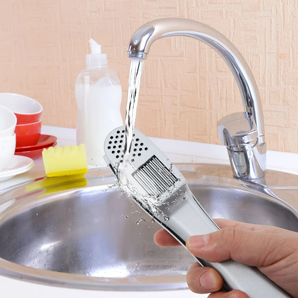 

Multifunction Garlic Press 1 PC Aluminum Alloy Manual Crusher Squeezer Masher Kitchen Broken Garlic Tool Kitchen Accessories