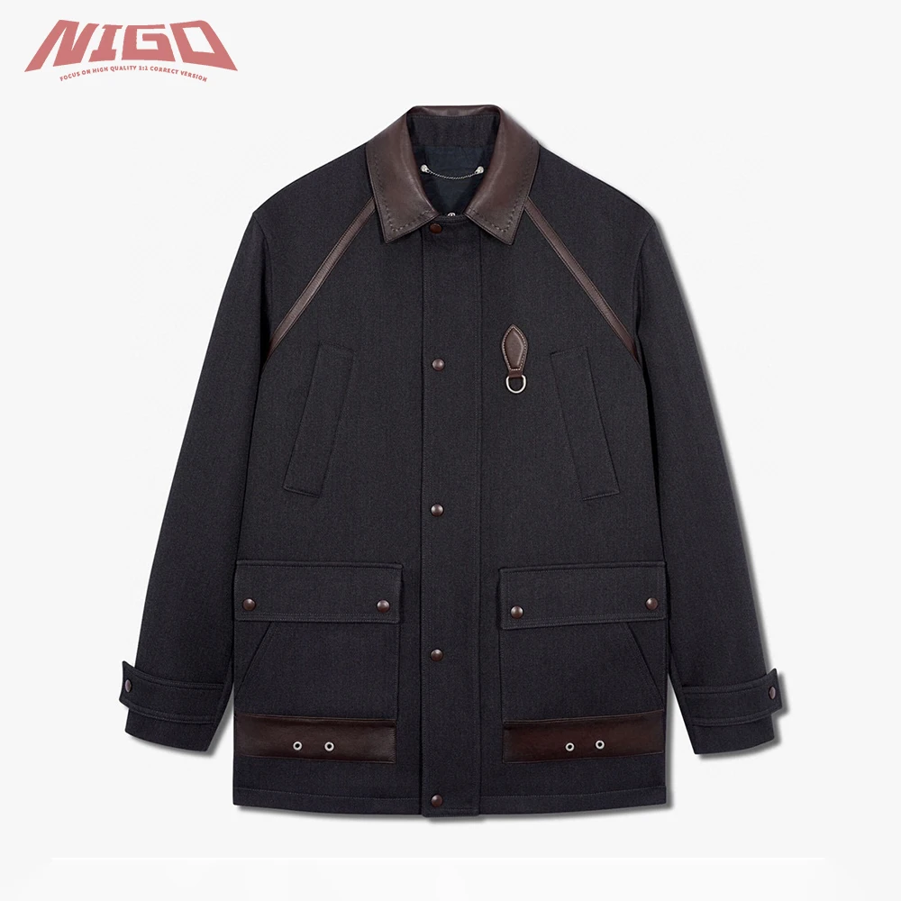 

Кожаная куртка-бомбер NIGO 21ss B # nigo3623