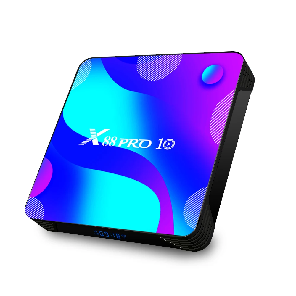 ТВ приставка X88 PRO 10 8 ядер Android 9 0 4K H.265 4 + 128 ГБ|ТВ-приставки и медиаплееры| |