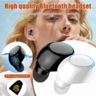 Миниатюрные наушники-вкладыши 5,0 Bluetooth, Hi-Fi беспроводная гарнитура с микрофоном, спортивные наушники-вкладыши, гарнитура с стерео звуком для всех телефонов