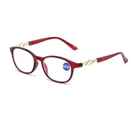 classic full frame anti blue reading glasses lightweight and comfortable lady stylish readers glasses diopter 1 0 to 4 0
