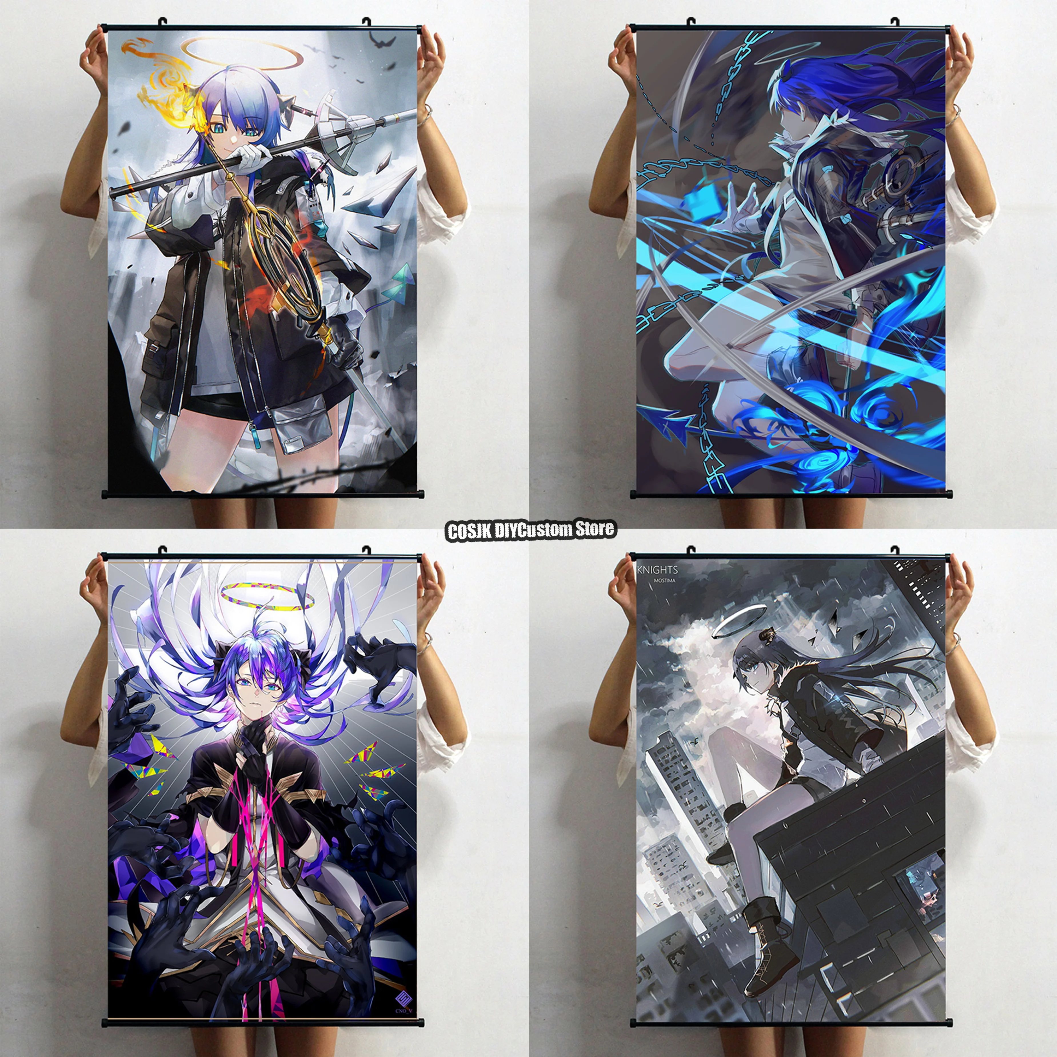 

Новый постер в стиле аниме «Рыцари мостима», настенный свиток для домашнего декора, украшение для стола HD, коллекционное искусство, подарок,...