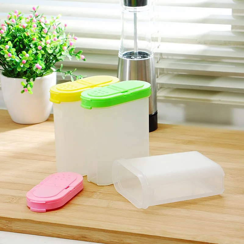 Мини-пластиковый контейнер для еды кухни хранения зерна 2 крышки сортировка риса