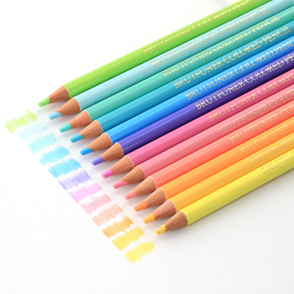 Soft Wood Color Pencil Vivid Colors Pastel Coloring For Adul