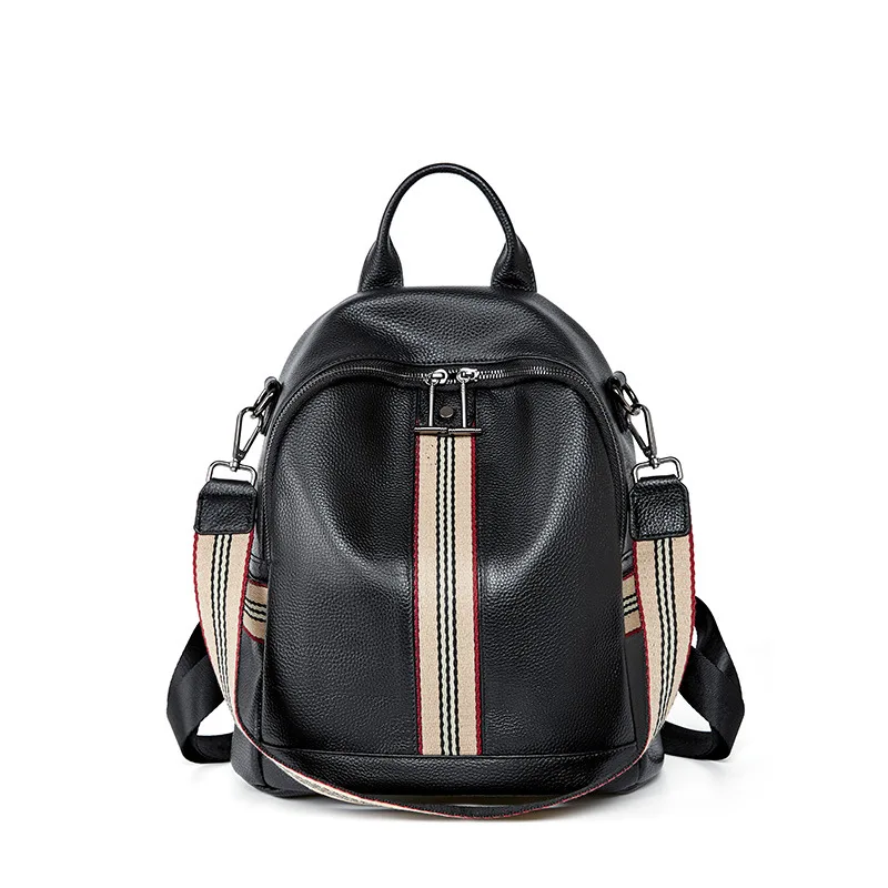 

Women's Fashion Backpacks Genuine Leather Travel Backpack For Ladies Large Capacity Shoulder Bags Leisure Handbag Mochila New