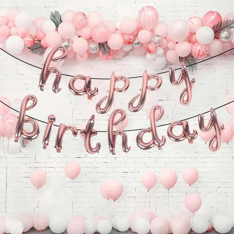 13 шт. воздушный шар на день рождения 16 дюймов воздушные буквы фольга украшение