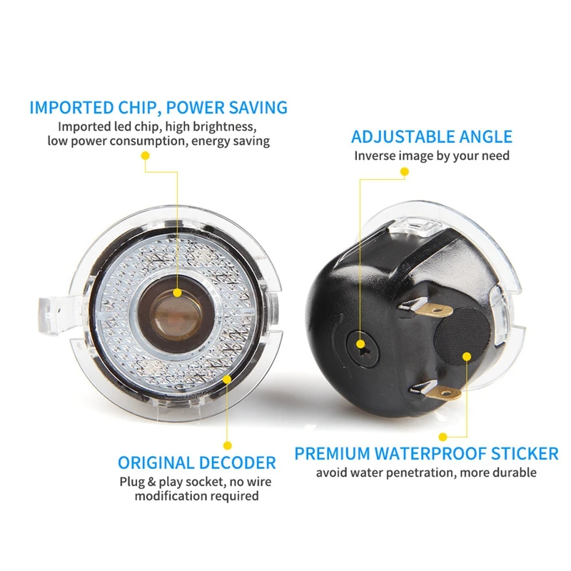 Автомобильное зеркало заднего вида лазерный проектор логотип теневой свет Добро