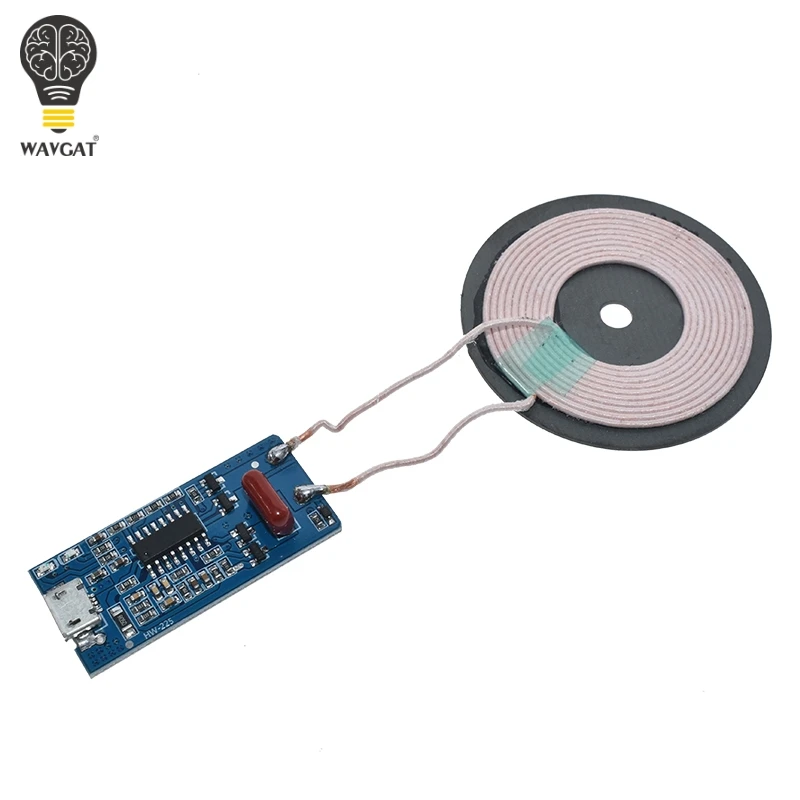 5V 1A беспроводной источник питания Зарядка 5W беспроводное зарядное устройство передатчик Универсальная Быстрая зарядка DIY микро usb зарядка катушка