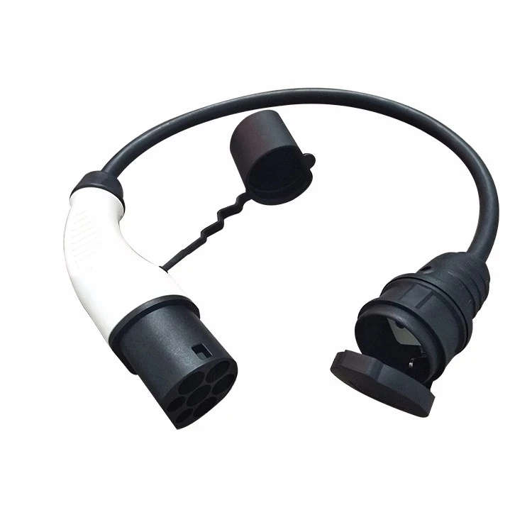 Электрический автомобильный разъем EVSE адаптер 16 А Тип 2 штекер к Schuko Разъем