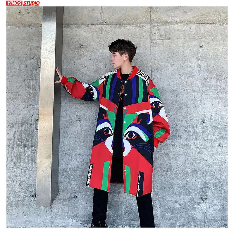 Прямая поставка 2020 осенние Удлиненные Пальто Японская уличная Лоскутная