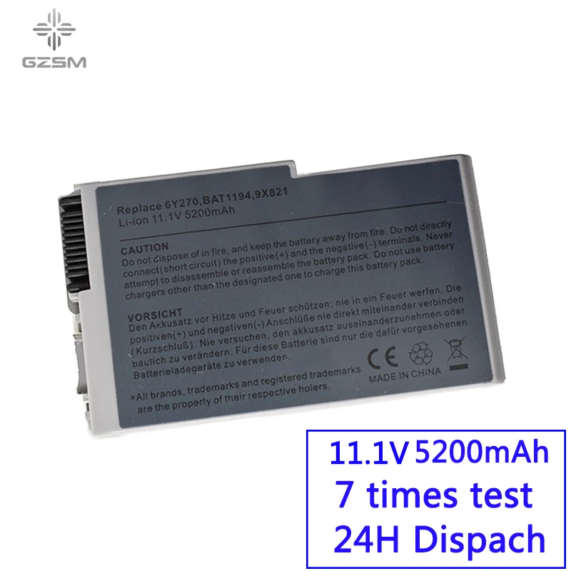 GZSM ноутбук Батарея D500 для Dell 510 600 м D505 D510 ноутбука D520 D610 D600 D530 6Y270 U1544 310-5195 C1295 |
