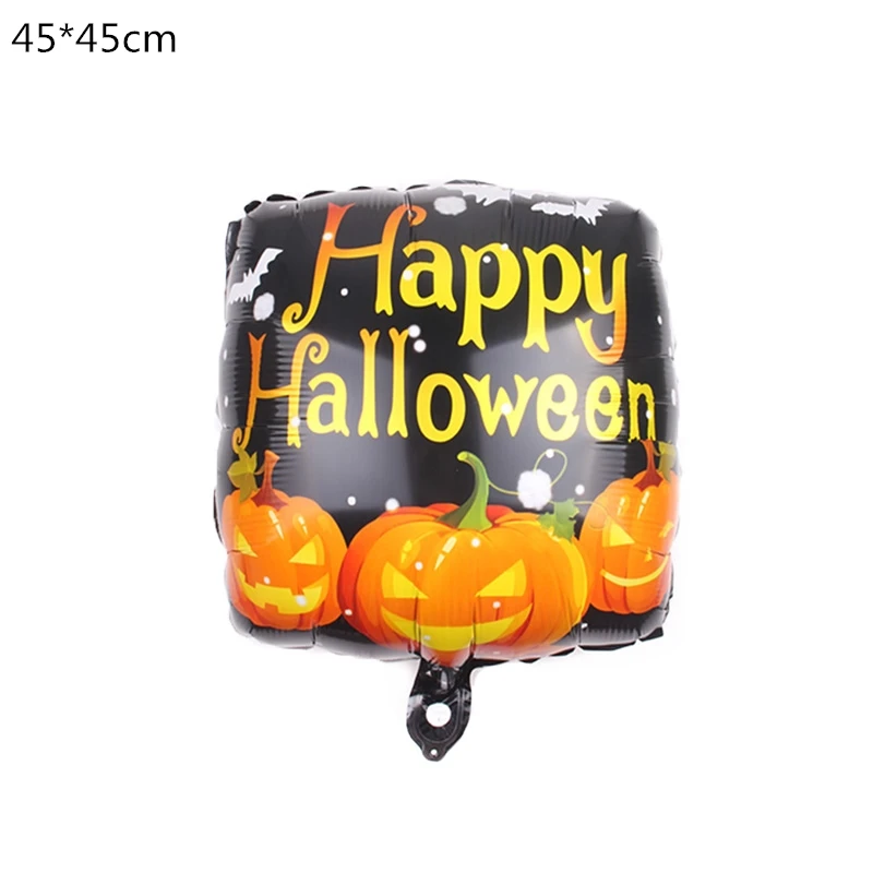 1pcs 18inch Хэллоуин Тыква призрак воздушные шары Хэллоуин украшения паук фольги Воздушные шары надувные игрушки летучая мышь globoвечерние S Halloween Party поставки - Цвет: 1pcs 18inch