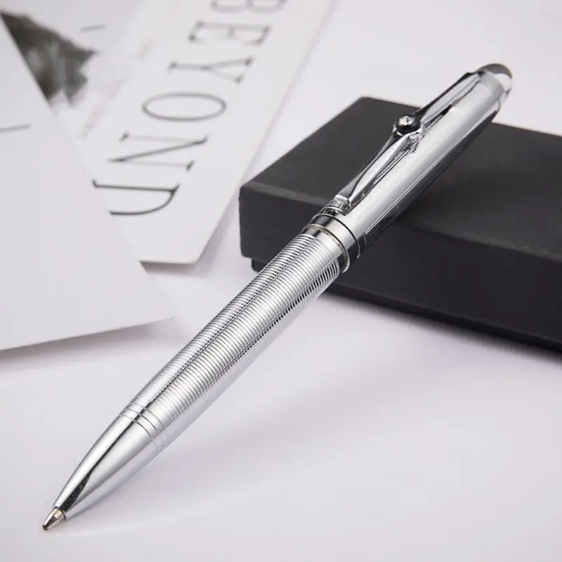 

Luxury Metal Rotary Ballpoint Pen Business Signature Rollerball Business School Office Supplies Stationery Writing Tool R66C