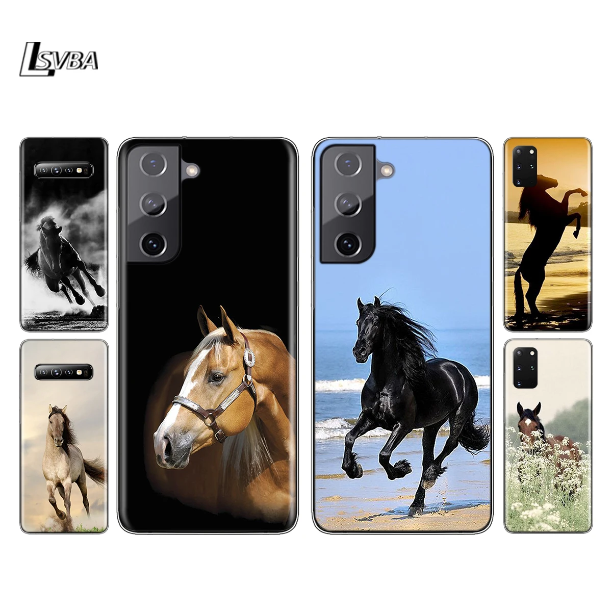 

Fine horse art Silicone Cover For Samsung Galaxy S21 S20 FE Ultra S10 S10E Lite S9 S8 S7 Plus Phone Case
