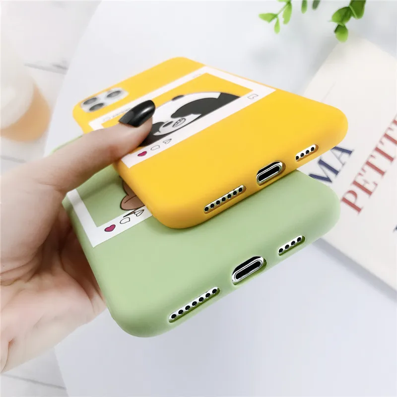 Lovebay для iPhone X XR XS 11 Pro Max 7 8 6 6s Plus чехол телефона милые Мультяшные животные Забавный