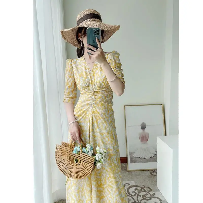 Модные женские длинные платья для женщин Новое поступление корейские