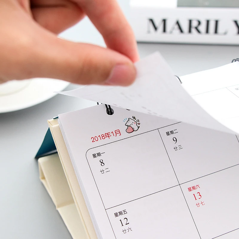 DL 2018 детство стол креативный маленький настольный календарь симпатичный в