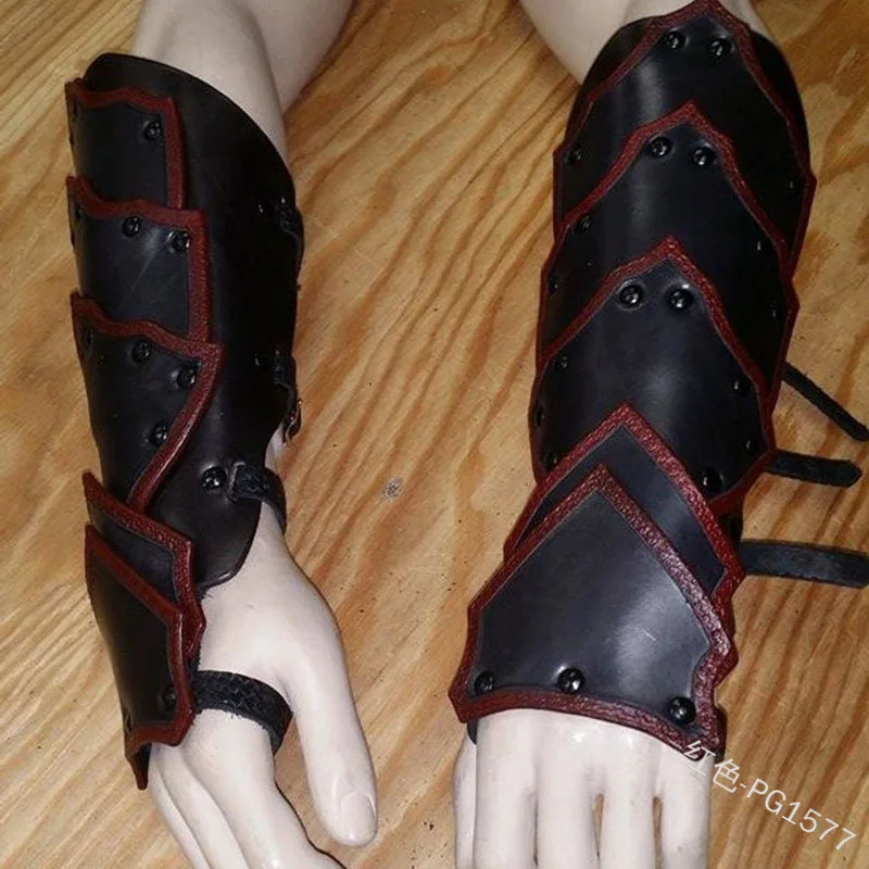 Для взрослых в средневековом стиле перчатки длинный воин Larp рыцарь повязка для