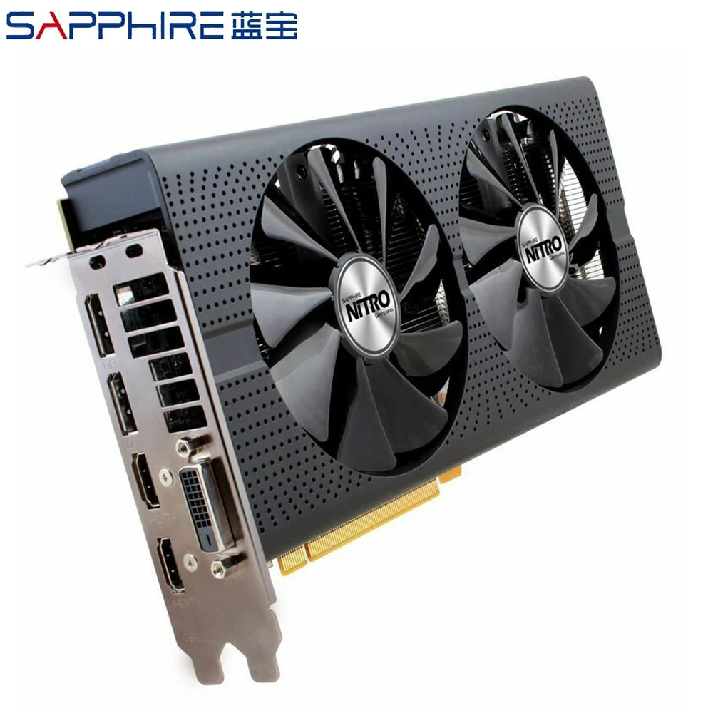 SAPPHIRE AMD Radeon Video Card GPU RX 480 4GB GDDR5 Gaming PC Graphics PCI Express 3.0 Desktop RX480 DDR5 256bit Used | Компьютеры и