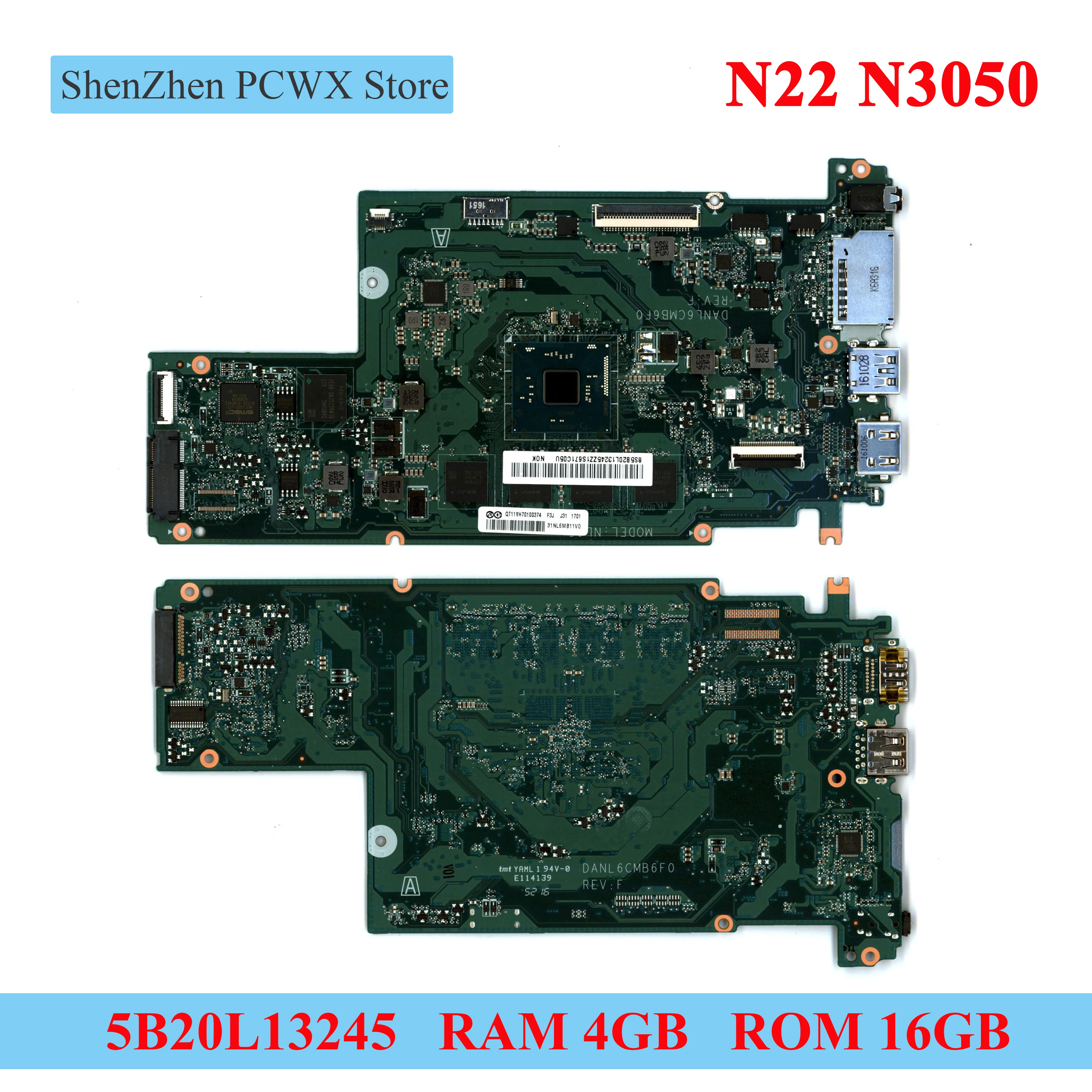 Для N22 Chromebook Lenovo 80SF Системные платы ноутбуков 5B20L13245 интегрированная материнская