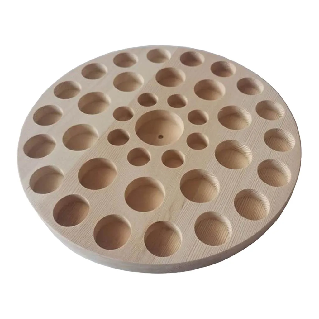 Деревянная стойка для эфирных масел органайзер 37 ячеек держатель-подставка