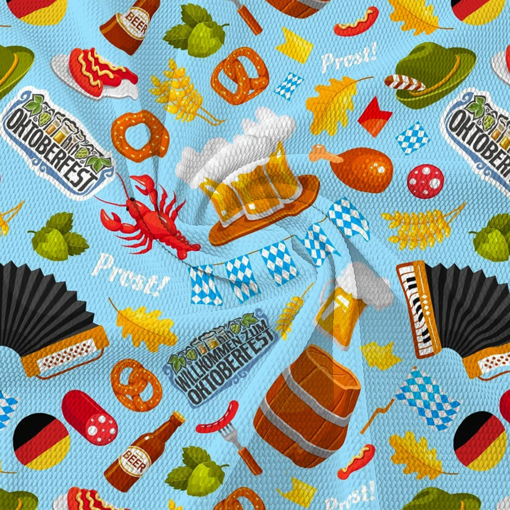 Октоберфест пивной узор печатная пуля текстурированная Ливерпуль Пэчворк Ткань