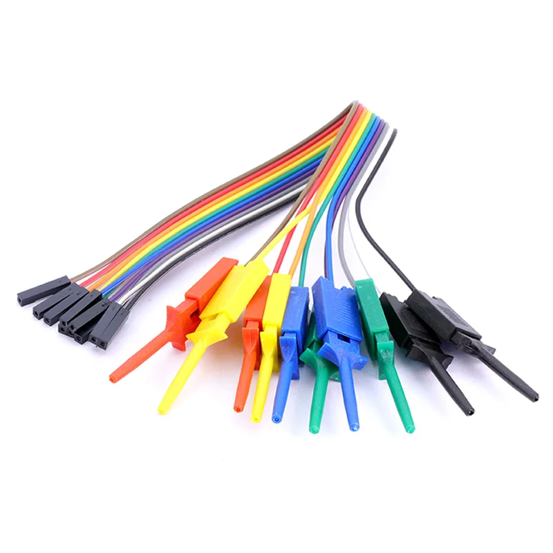 1 комплект 25 см 5 цветов 10 pin крюк клип комплект шлангов, высокая эффективность, логический анализатор кабельный захват зонд тест