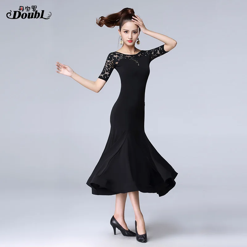 Женская юбка с коротким рукавом для бальных танцев национальным стандартом |