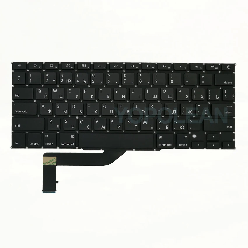 Новая маленькая Клавиша ввода A1398 RU Русская клавиатура для MacBook Pro Retina 15 дюймов 2012
