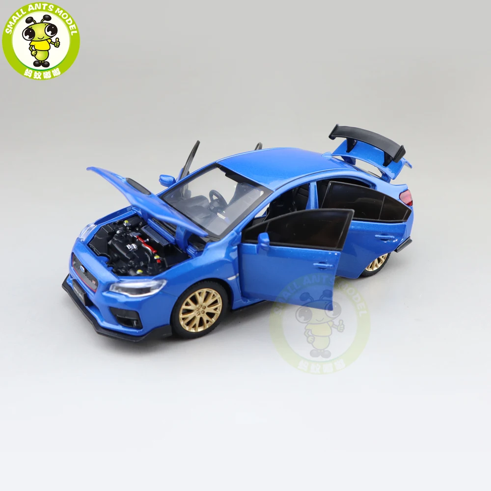 Коллекция 1/32 года JKM Subaru WRX STI со светящимися автомобилями подарки для мальчиков и
