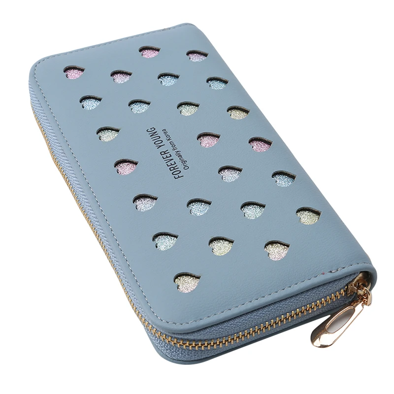 Женский кошелек на молнии клатч для женщин женский длинный милый из