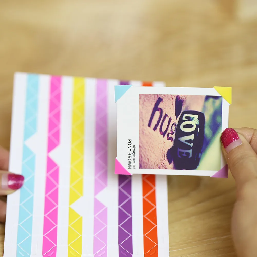 10 листов высокого качества наклейки уголки для фото в DIY аксессуары альбомов