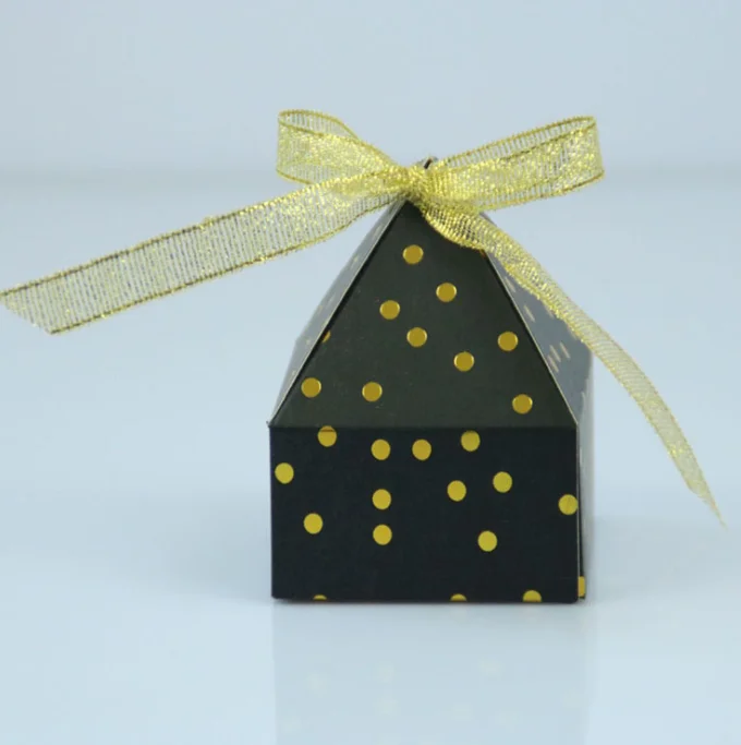 10 шт. модные бронзирующие мини-коробки для конфет в горошек коробка шоколада Baby