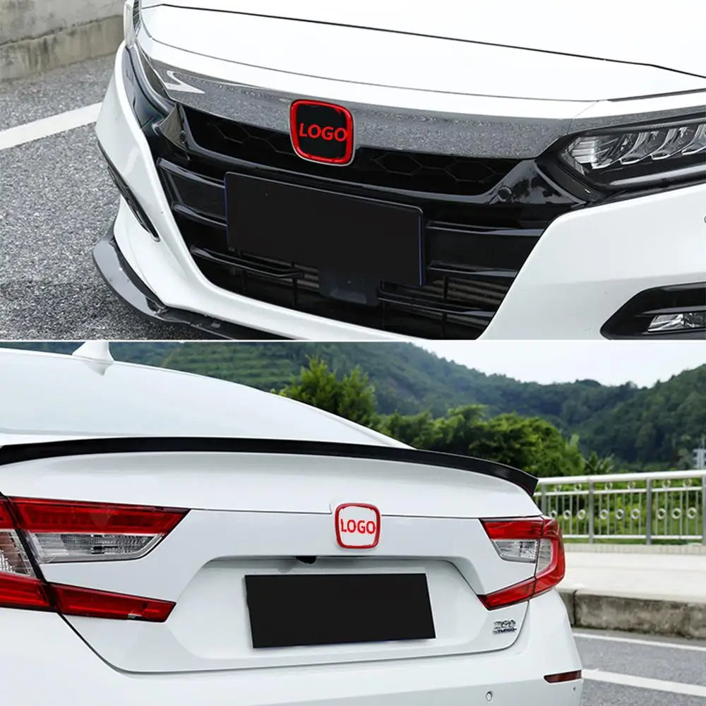 

Подходит для Honda аксессуары Accord 2018 2019 2020 красный значок с логотипом автомобиля декоративная Обложка