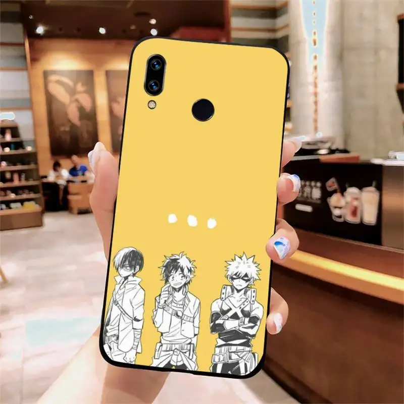 

My hero academia anime high quality luxury Phone Case funda For Xiaomi Redmi note 7 8 9 t k30 max3 9 s 10 pro lite