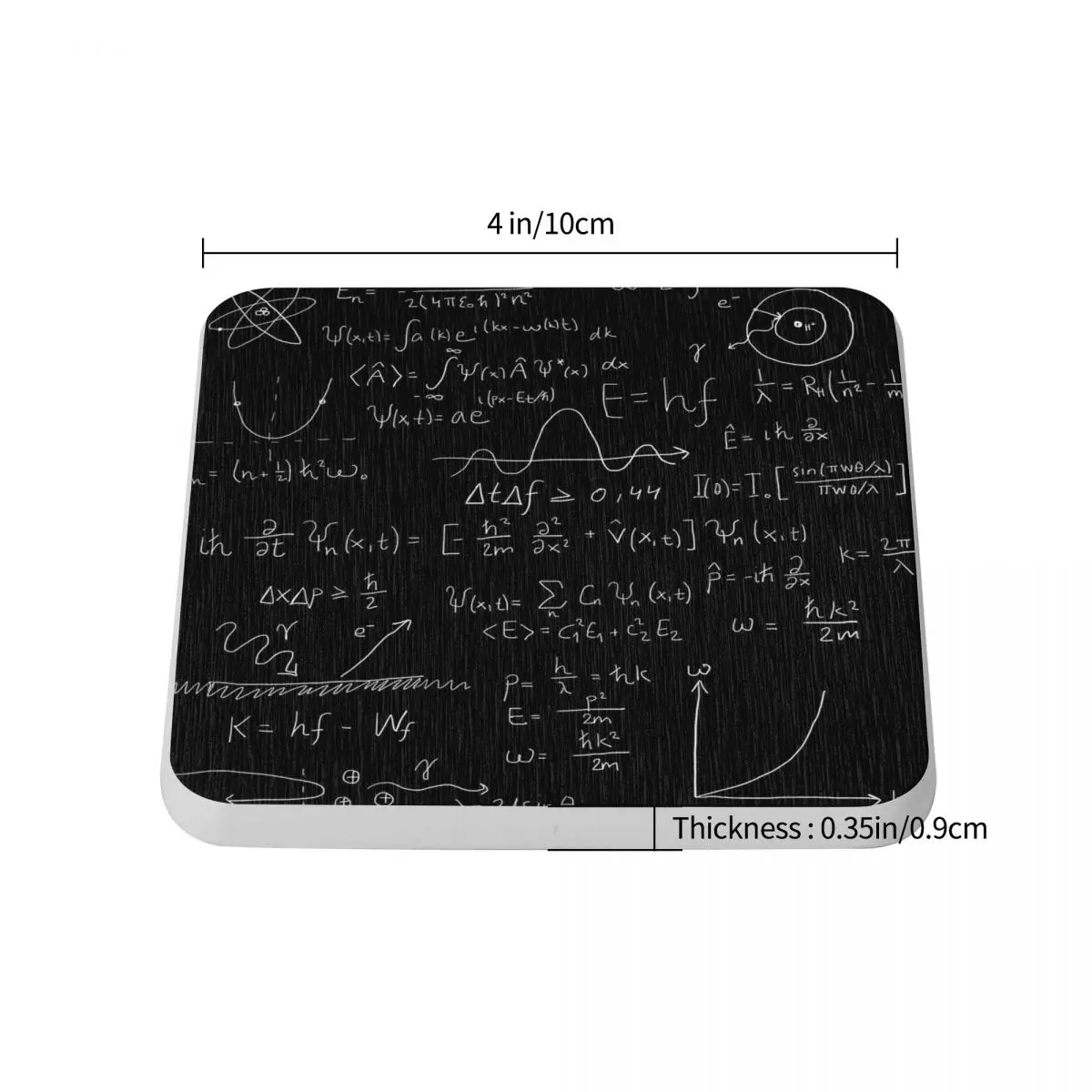 Quantum Physics Diatomite Square Round Coaster Eco-friendly Cup Bonsai Mat Soap Toothbrush Pad Wholesale Diameter 10cm | Дом и сад