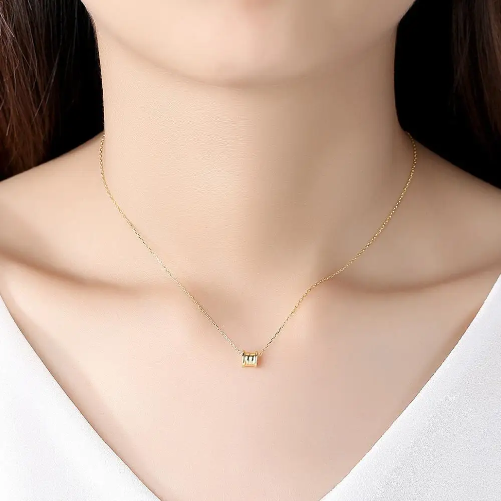 Ожерелье из стерлингового серебра S925 пробы винтажная мода круглый кулон для