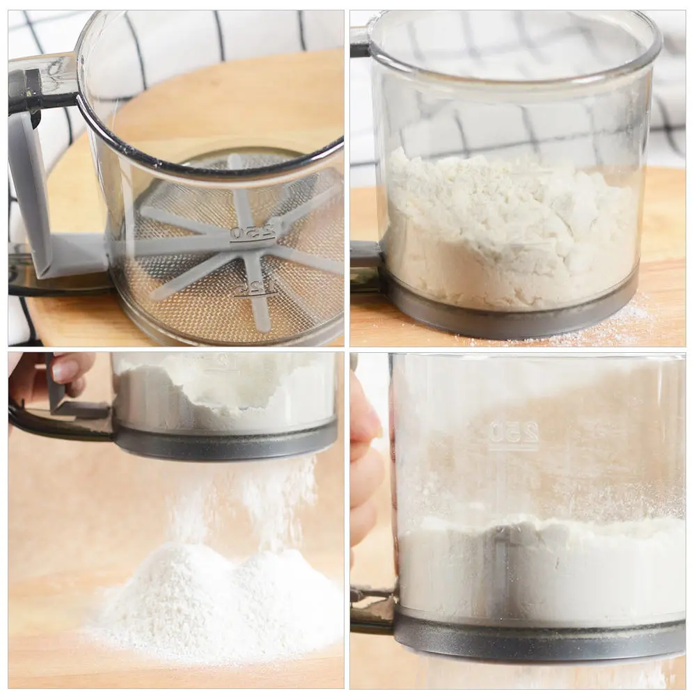 

Household Flour Sifter Handheld Sieve Flour Strainer Sieve Tools for Baking