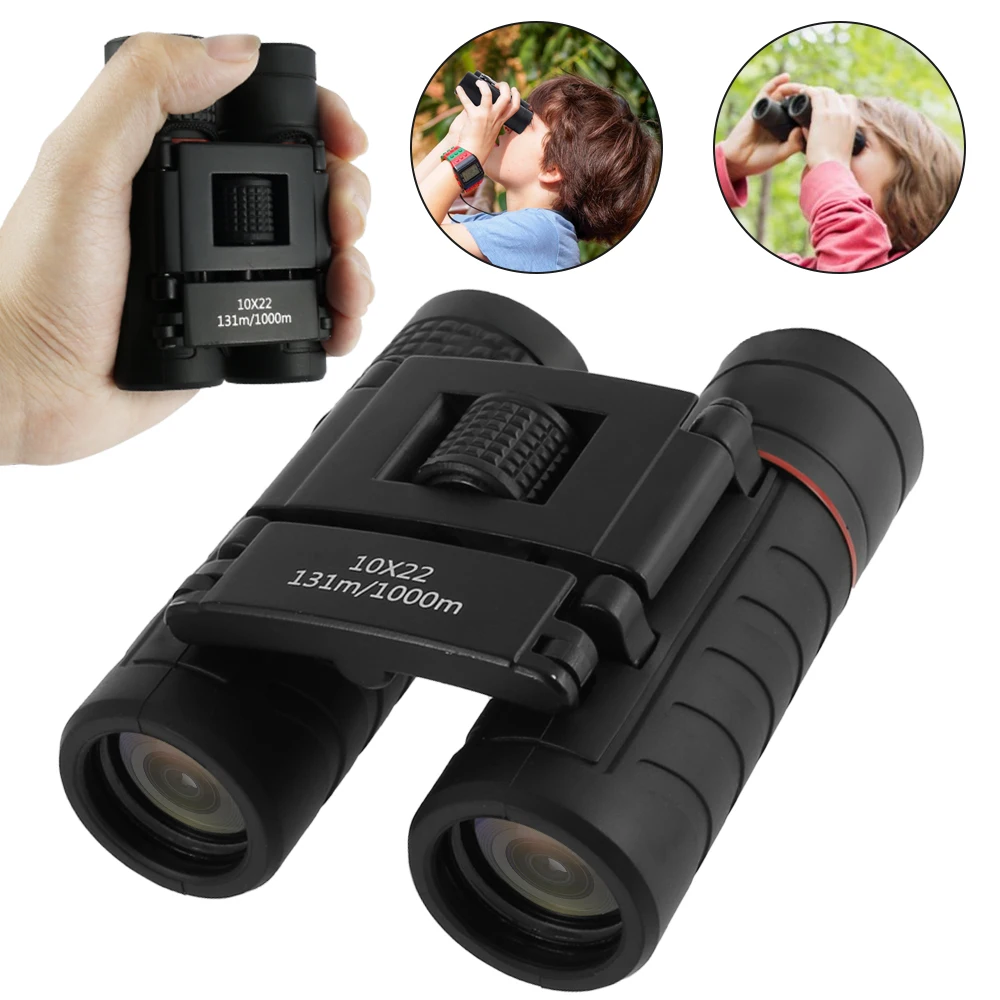

1 Pcs Folding Binoculars Mini Zoom Binoculars Telescope BAK7 Optics for Hunting Sports Outdoor Camping Travel Hunting Camping