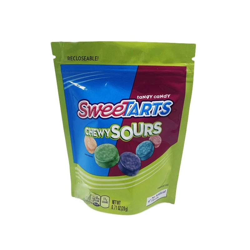 

2021 Newest Edibles Packaging 600mg Sweetarts Ropes Bites Candy Mylar Bags Smell Proof Zipper Stand Up Pouch Weed Bags(No Food)