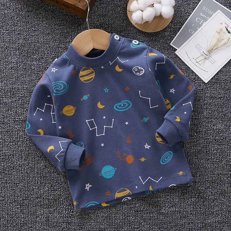 

Осень 2021, детская одежда, футболка с длинным рукавом для мальчиков, Детская толстовка, одежда для маленьких девочек из хлопка, топы для малыш...