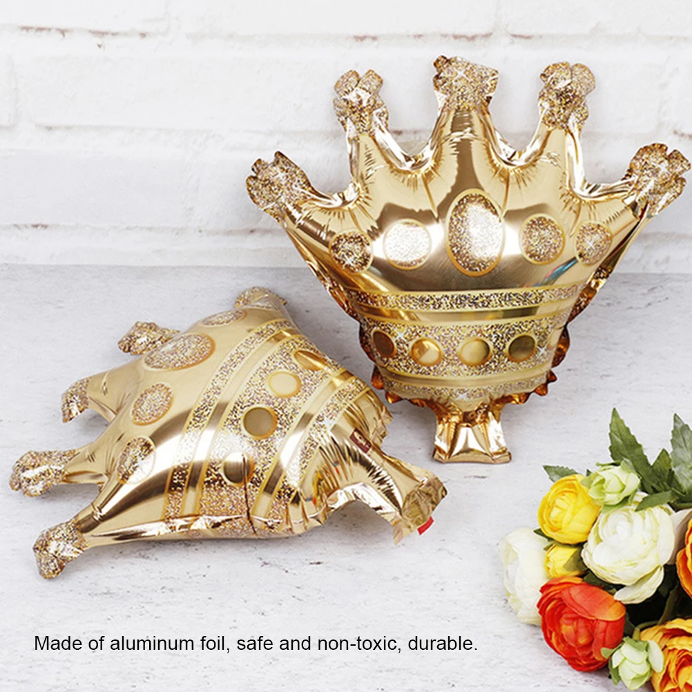 5 шт. большая золотая корона фольгированный воздушный шар Bar King украшение для