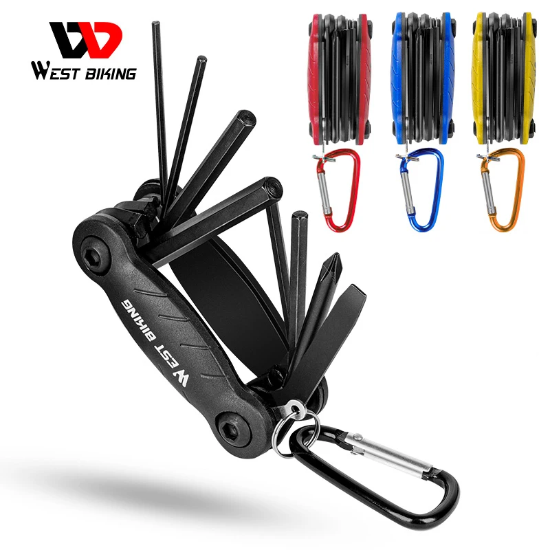 

WEST BIKING 11 in 1 Bicycle Mountain Road Bike Tools Cycling Multi Function Wrench Screwdrive Chain Cutter Bicycle Repair Tools