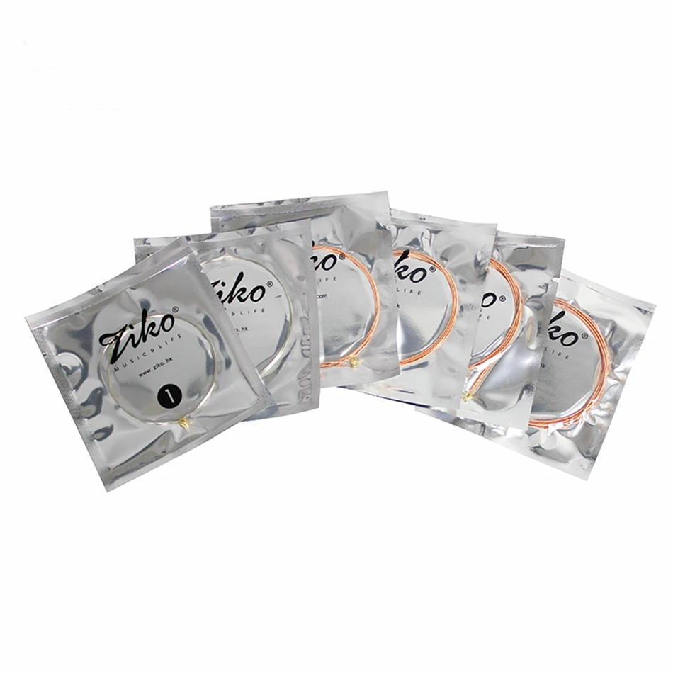ZIKO DR Series 010-048 011-050 012-053 дюймовые Струны для акустической гитары струны из чистой меди, мембранная мембрана с антикоррозийным покрытием