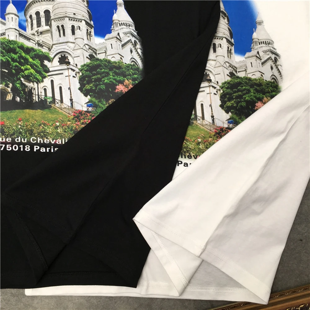 Футболка marcelo barrett футболка с классическим принтом замка Мужская коротким