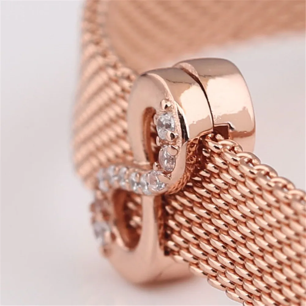 Браслет и браслет из серебра 925 пробы под розовое золото | Украшения аксессуары