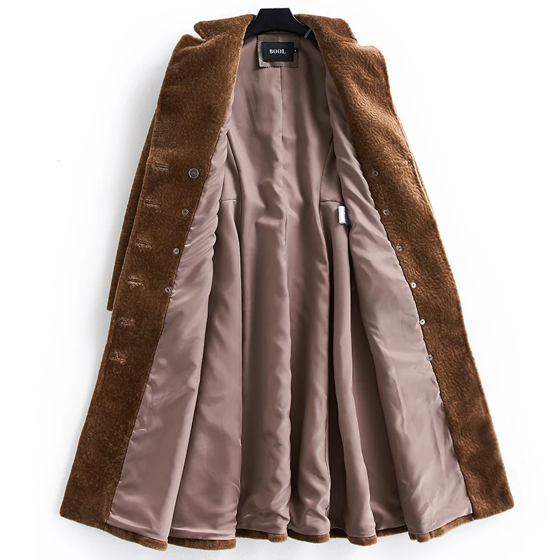 Пальто из натурального меха осенне-зимнее пальто женская одежда 2020 Корейская