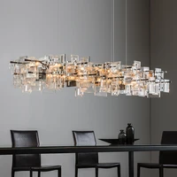 postmodern luxury bubble k9 crystal chandelier lighting restaurant decor hanging lights model house dining room pendant lamps
